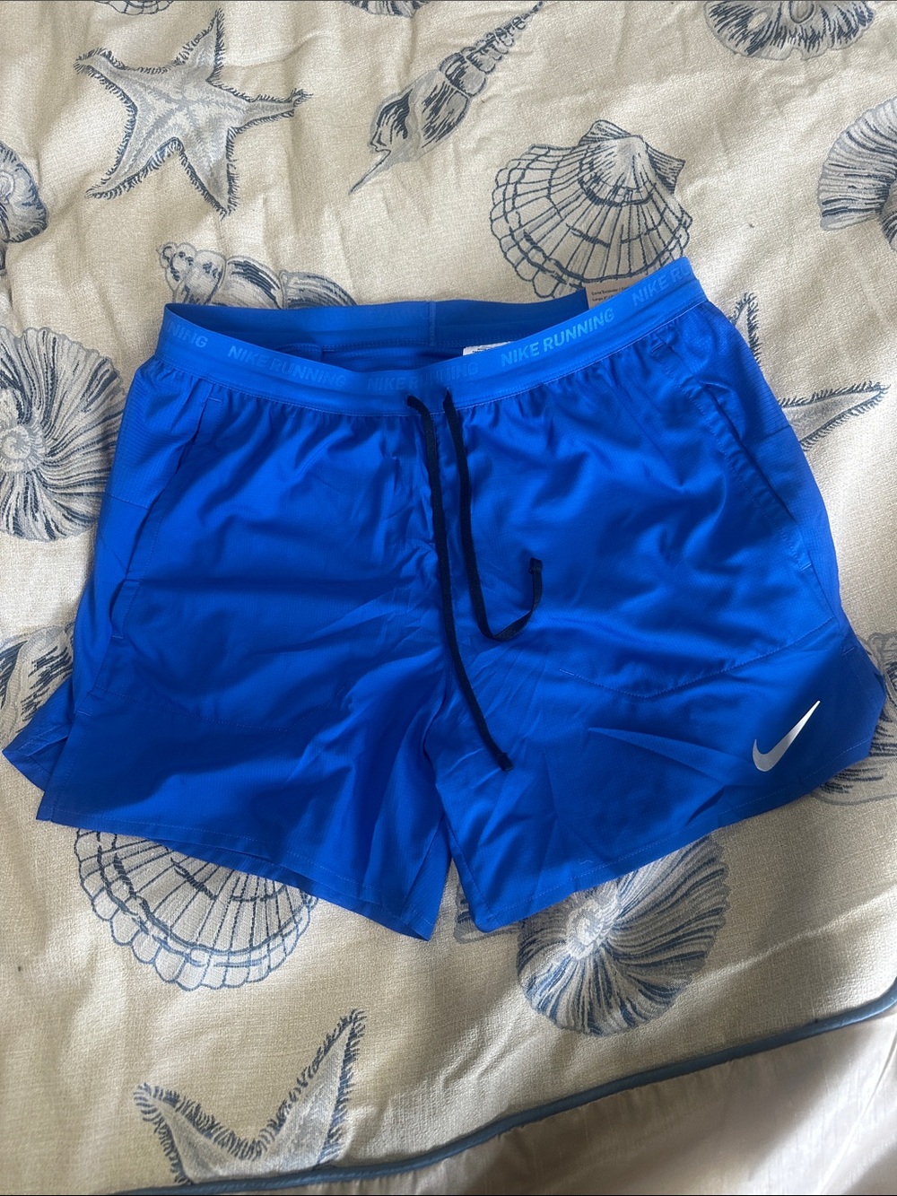 Nike Royal Blue Running Shorts with Swoosh